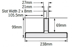 dimensions - double brickslot 200