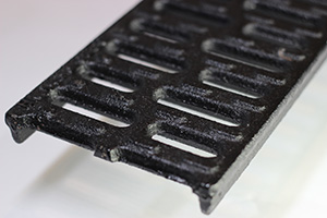 larger inlet grate iron sloted