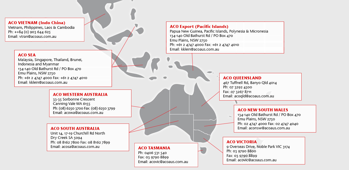 ACO contact map